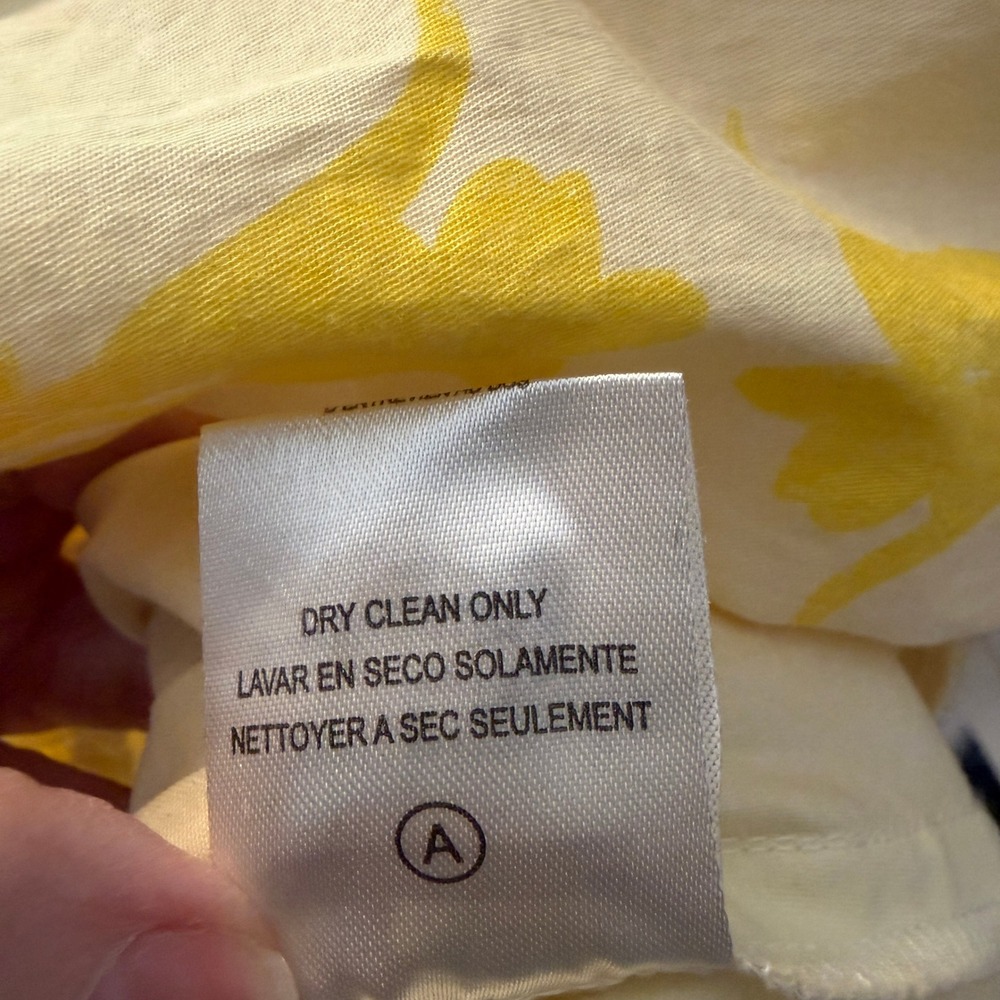 Sachin & Babi x Dillard's Yellow Floral Ruffle Hem Shift Dress Womens Size 2 - Picture 7 of 14